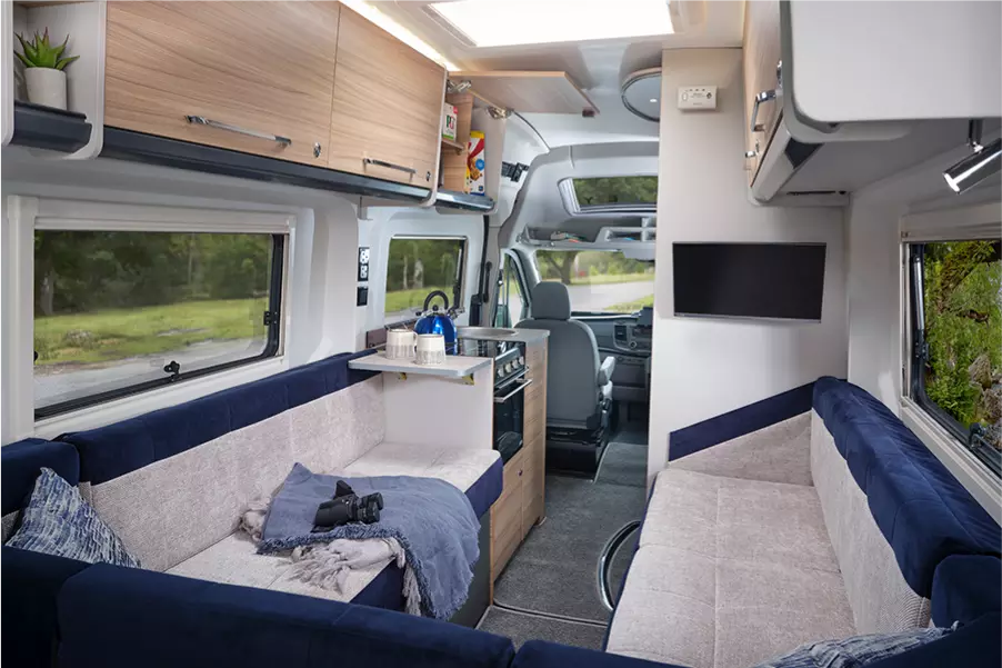 The 76-4T's clever layout maximises space and comfort