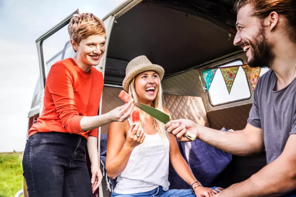 Make your festival base camp a place to relax and socialise with Campervans for UK Festivals